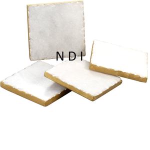 Modern Design <b>Marble</b> Tea Coaster Set Hot Selling Rounded Shape Decorative Mats & Pads for Tea Coffee Beer <b>Mugs</b> - Product Image 6