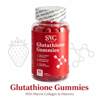 Gummies OEM au Glutathion et Collagène Marin pour Éclaircissement de la Peau, 60 unités, Sans Sucre, Marque Privée, Vente en Gros