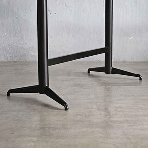 Rectangular MDF <b>Bar</b> <b>Table</b> with Powder-Coated Iron Legs 120x60cm Modern Design for Home <b>Bar</b> <b>Kitchen</b> Dining Room - Product Image 4