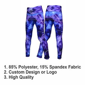 Mallas de yoga transpirables de secado rápido personalizadas, mallas deportivas de compresión para correr para mujer, mallas de yoga sin costuras de moda de cintura alta - Product Image 5