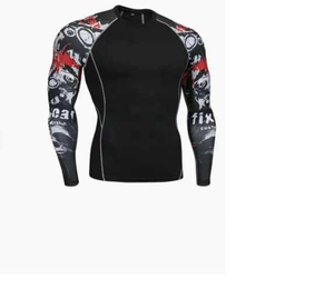 Protector de sarpullido BJJ de alto rendimiento personalizado para entrenamiento y competición Spandex/poliéster servicio OEM de secado rápido - Product Image 5