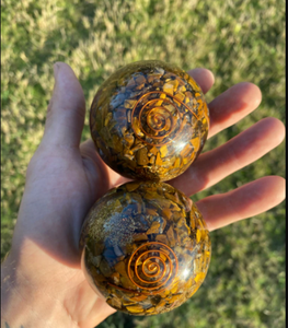 Oeil de tigre Offre Spéciale de qualité supérieure boules de pierre naturelle: vente en gros de sphères d'orgone à vendre - Product Image 5