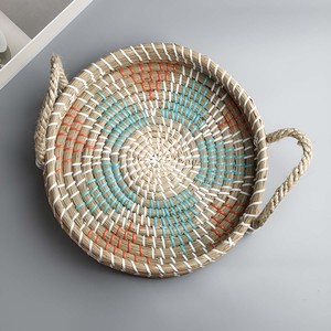 Plateau d'herbe de mer tissé bon marché, plateau d'herbe de mer naturel écologique de qualité supérieure avec nacre - Product Image 3