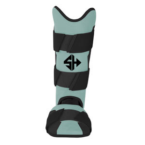 Espinilleras de Béisbol de Cuero de Color Sólido con Protección Profesional y Diseño Ligero Ajustable para Atletas Competitivos - Product Image 1