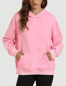 เสื้อมีฮู้ดผ้าฝ้ายสีทึบแนวย้อนยุคสี100% - Product Image 2