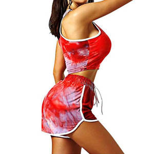 Entrenamiento Gimnasio Ropa de fitness Mujeres Sublimación Yoga Sets Nuevo estilo Más vendidos Mujeres Sublimación Yoga Set Hecho en Pakistán - Product Image 2