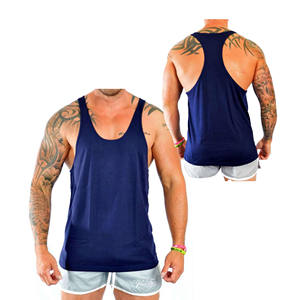 เสื้อกล้ามออกกำลังกายผู้ชาย ผ้าโพลีเอสเตอร์/คอตตอน แห้งเร็ว ระบายอากาศดี เป็นมิตรกับสิ่งแวดล้อม คอกลม แขนกุด ทรงสปอร์ต - Product Image 2