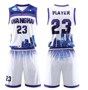 Pantalones cortos deportivos de baloncesto con estampado personalizado unisex, uniformes sublimados transpirables con logotipo, características de talla grande, venta al por mayor - Product Image 5