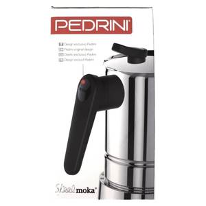 Cafetière Moka en acier inoxydable chromé poli, 4 tasses, induction 02CF037 - Product Image 2