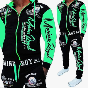 OEM Men's Winter Sports Tracksuit Custom Logo Printed Jacket and Pants Set 100% Cotton High Quality Bulk Wholesale - Product Image 4