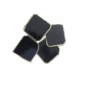 Ensemble de sous-verres en tranches d'agate noire polie à la demande pour les mariages à la maison et les occasions spéciales disponibles au meilleur prix - Product Image 3