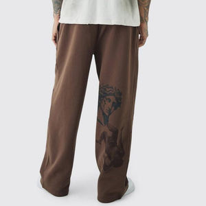 Most Trending <b>Men's</b> Oversized Casual <b>Trousers</b> Custom Design with Straight and Distressed <b>Baggy</b> Style for Sale - Product Image 2