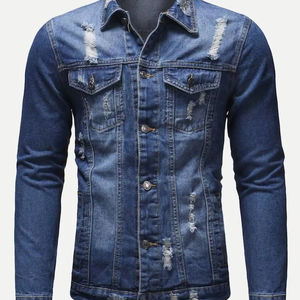 La mejor chaqueta vaquera para hombre Tendencias Vintage desgastada Versatilidad elegante y duradera Dominando el aspecto Chaquetas vaqueras para hombre - Product Image 1