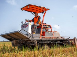รถแทรกเตอร์ตีนตะขาบ HOGICO HG80VN Turbo ป้องกันการจมลงในนาข้าว สำหรับการเกษตรในพื้นดินโคลนลึกและดินอ่อน - Product Image 3