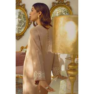 Elegante Caftán Mágico Color Taupe - Estilo de Moda Sencillo - Product Image 3