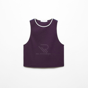 Nueva Llegada: Top Corto sin Mangas para Mujer, Color Sólido, con Diseño Personalizado de Pedrería, Camiseta Tipo Chaleco para Verano - Product Image 5
