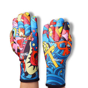 Guantes de Neopreno de 3 mm Personalizados, Antibacterianos, para Buceo, Guantes de Traje de Neopreno Gruesos y Cálidos para Adultos, Protección contra el Frío para Natación - Product Image 2