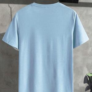 Nouveau style 2026 – T-shirts d'été pour hommes 100 % coton, respirants, écologiques, unis, infroissables, manches courtes, qualité supérieure - Product Image 6