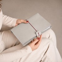 Portefeuille organisateur de défi d'économie d'argent en cuir de luxe A6 A5 avec rembourrage en galets, classeur à 6 anneaux avec enveloppes pour argent et autocollants