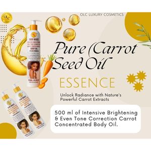 Huile Corporelle Éclaircissante Intensive Skin Magic Carrot Gold Elixir Correction du Teint Hydratation Complète pour Peaux Très Sèches Végane - Product Image 2