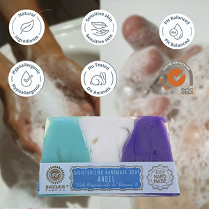 Savon en barre <span class=keywords><strong>Angel</strong></span> Noir Edition 80g, parfum exclusif, savon artisanal pour le <span class=keywords><strong>bain</strong></span>, soin premium de la peau, nettoyant pour le corps et le visage, OEM ODM - Product Image 1