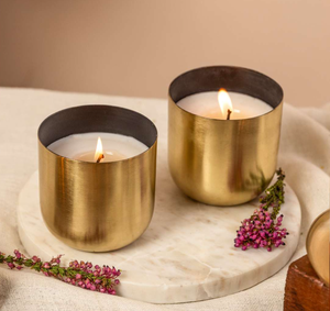 Wholesale <b>Brass</b> <b>Candle</b> <b>Holder</b> With Lid Design Top Rated Metal <b>Brass</b> Empty <b>Candle</b> <b>Holder</b> With Hammered Design - Product Image 3