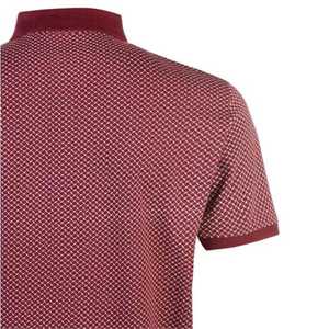 Chemises formelles pour hommes en tissu jersey brodé avec logo personnalisé, motif géométrique, respirantes, séchage rapide, anti-boulochage - Product Image 4