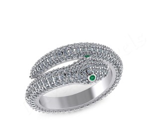 2025 Wholesale 925 Sterling Silver Snake <b>Ring</b> Adjustable Fine Jewelry Rose <b>Gold</b> <b>Cubic</b> <b>Zirconia</b> Unique Customized Women Gift - Product Image 6