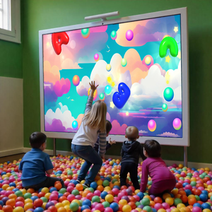 อุปกรณ์โฆษณาติดผนังสำหรับเด็กระบบการเล่นเกมแบบมัลติบอลเสมือนจริงสำหรับ3D แบบโต้ตอบ - Product Image 4