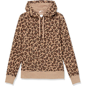 Sweat à capuche en molleton de coton de style tigre surdimensionné pour femmes Design court lourd personnalisé avec impression numérique pour l'hiver - Product Image 2