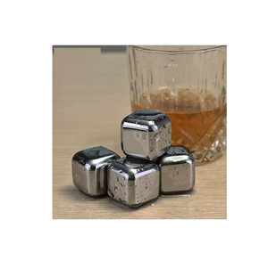 เครื่องแช่ไวน์ทำจากสเตนเลสสตีลลูกบอลน้ำแข็งสีเงิน38มม. อุปกรณ์เสริมสำหรับบ้านที่คีบก้อนน้ำแข็งแบบกำหนดเอง - Product Image 1