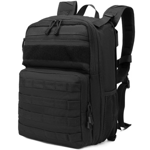 Sac à dos extensible Cordura Raider noir, taille unique, 25 L, système MOLLE, compression latérale, sac à dos de jour - Product Image 1