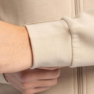 Mode Hommes Zipper Hoodies En Gros Slim Fit Full Zip Sweats 100% Coton Polaire Gym Wear Streetwear Hoodies Pour Hommes - Product Image 5