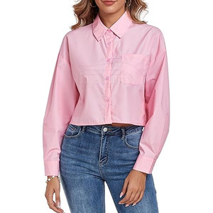 Meilleure vente OEM Service Design femmes bouton vers le bas T-Shirt décontracté séchage rapide meilleur prix sur mesure femmes T-Shirt décontracté - Product Image 1