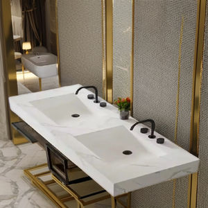Mueble de Baño Moderno Estilo Europeo TULPAR OSCAR-1895 con 6 Estantes, Material MDF, Tiradores de Latón - Product Image 4