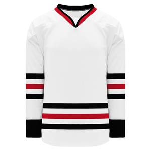 <b>Men's</b> High Custom Summer <b>Satin</b> V-Neck Casual Hockey Practice Jersey Unique Striped Print Breathable <b>for</b> Junior Senior Adult - Product Image 1