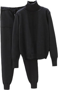 Chándal de alta calidad fabricante Unisex personalizado Vintage algodón transpirable cremallera pulóver 2 piezas conjunto chándales para mujer - Product Image 5