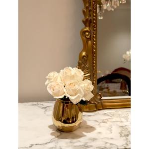 Vase en métal de design unique Décor de table ornemental de luxe Pièce d'accent moderne élégante pour bureau à domicile et salon - Product Image 3