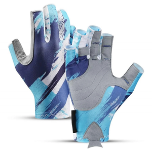 Gants de sport respirants pour la navigation et la pêche, à doigts coupés, design personnalisé, nouvelle collection - Product Image 1