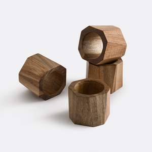 Anneau de serviette en bois de luxe personnalisable pour la décoration de table haut de gamme, créant une présentation raffinée de la table - Product Image 5