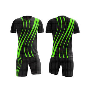 Ensemble de maillot de football personnalisé pour hommes de qualité supérieure, respirant, en polyester, maillot de football, short, kit pour hommes, équipe de jeunes, vêtements d'entraînement - Product Image 2