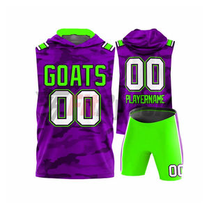 Conjunto de Uniforme de Fútbol 7v7 con el Mejor Diseño, Pantalones Cortos y Camiseta, Tallas Personalizadas, Talla Grande, Secado Rápido, Transpirable, Impresión por Sublimación - Product Image 3