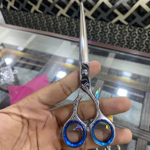 Maquinilla de afeitar recta profesional serie japonesa de acero inoxidable para diestros tijeras de corte de pelo de peluquero punta afilada para uso en salón - Product Image 2