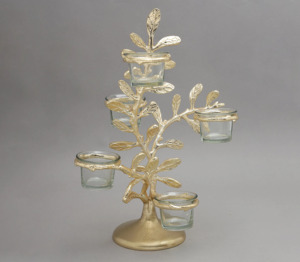 Candelabros de vidrio con votivos Diseño elegante para juego de portavelas votivo de luz parpadeante suave - Product Image 2