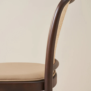 เก้าอี้รับประทานอาหารเฟอร์นิเจอร์กลางแจ้งผสมไม้สักธรรมชาติกับหวายและเบาะ-JOA - Product Image 6