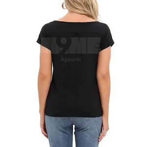 Camiseta de sublimación para mujer con logotipo personalizado al mejor precio, camiseta de lona de tela de lona de verano, camiseta de sublimación de Color personalizada - Product Image 4