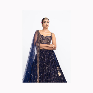 Imprimé floral belle organza Lehenga Choli avec Dupatta pour les femmes pour les fêtes et les vêtements de fête vêtements indiens et pakistanais - Product Image 2