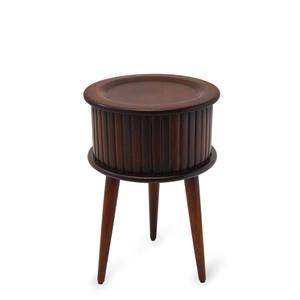 Table classique en bois faite à la main de qualité supérieure avec design sculpté pour salle à manger en forme circulaire pour salon - Product Image 3