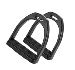 Recién llegado, estribos ajustables de aluminio para montar a caballo, empuñadura de seguridad ligera, Base ancha para jinetes ecuestres - Product Image 1
