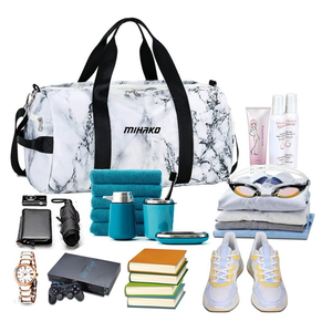 Broderie personnalisée Logo Imprimé Grands sacs polochons de sport en nylon imperméables et portables à fermeture par ficelle du Pakistan-pour le voyage - Product Image 2